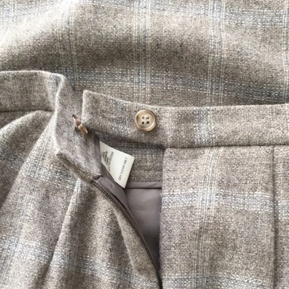 Talbots Pencil Skirt Wool Cashmere Gray Size 6 - Picture 5 of 6